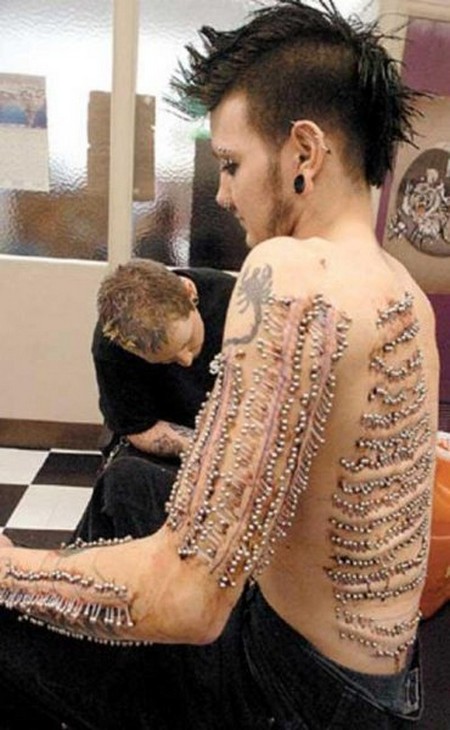 Extreme body piercing discount